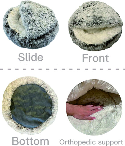 Cozy Cavern Plush Pet Bed™